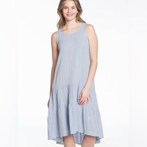 Sleeveless Tiered High-Low Sundress